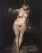 Seated Nude Eugene Delacroix